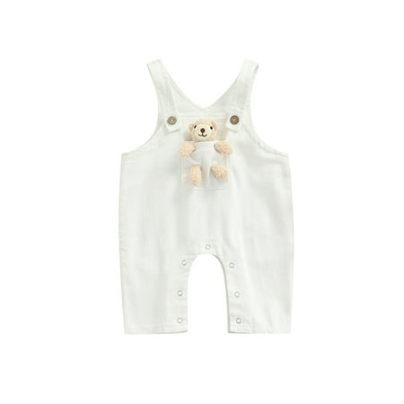 Kiapeise Toddlers Baby Romper Sleeveless Denim Cartoon Bear Overalls Casual Kid Jumpsuit
Kiapeise Toddlers Baby Romper Sleeveless Denim Cartoon Bear Overalls Casual Kid Jumpsuit