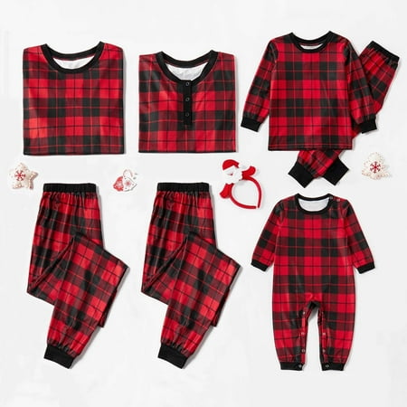 POROPL Christmas Matching Family Pajamas Sets Plaid Deer Pajamas For Women Soft Comfy Pullover Plaid Long Sleeve O-Neck Holiday Pajamas Set For Family
POROPL Christmas Matching Family Pajamas Sets Plaid Deer Pajamas For Women Soft Comfy Pullover Plaid Long Sleeve O-Neck Holiday Pajamas Set For Family