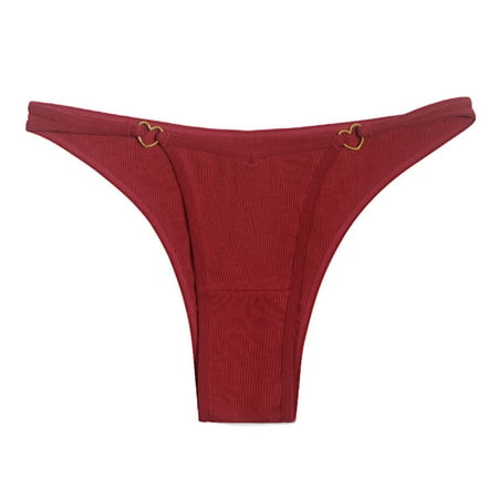 huanledash Low Waist Seamless Elastic Women Thong Heart Metal Buckle Ultra-thin Sexy Briefs for Daily Wear
huanledash Low Waist Seamless Elastic Women Thong Heart Metal Buckle Ultra-thin Sexy Briefs for Daily Wear
