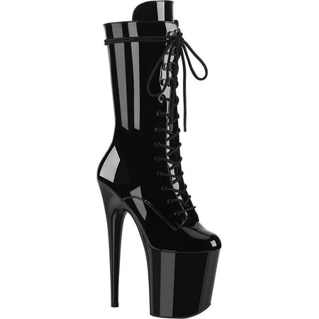 Women s Pleaser Flamingo 1050 Platform Mid Calf Boot