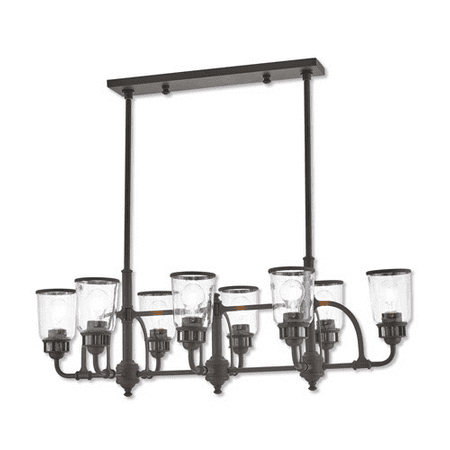 Island 8 Light With Bronze Hand Blown Clear Seeded Medium 40 inch 800 Watts - World of Crystal
Island 8 Light With Bronze Hand Blown Clear Seeded Medium 40 inch 800 Watts - World of Crystal