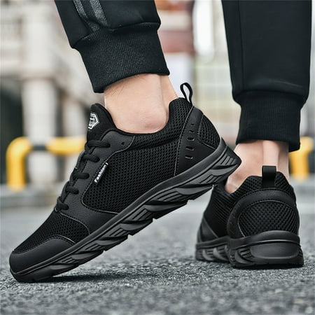 Fashion Summer And Autumn Men Sneakers Shoes Mesh Breathable Flat Lightweight Casual Lace Up Solid Color Black 8.5
Fashion Summer And Autumn Men Sneakers Shoes Mesh Breathable Flat Lightweight Casual Lace Up Solid Color Black 8.5