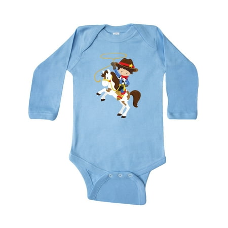 Inktastic Little Cowboy Cowboy On White Horse Brown Hair Gift Baby Boy Long Sleeve Bodysuit
Inktastic Little Cowboy Cowboy On White Horse Brown Hair Gift Baby Boy Long Sleeve Bodysuit