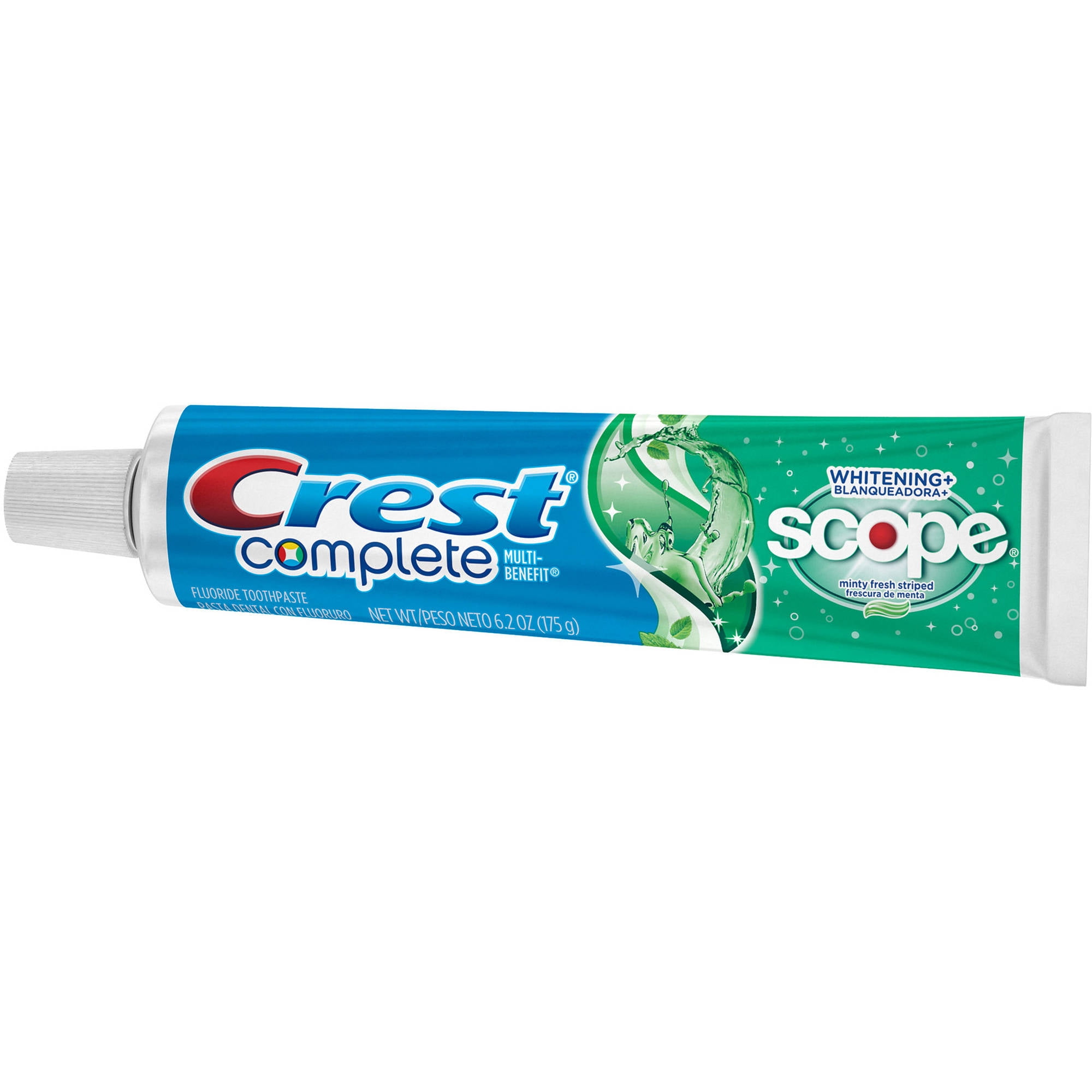 Crest Complete Whitening + Scope Minty Fresh Striped Toothpaste ...
