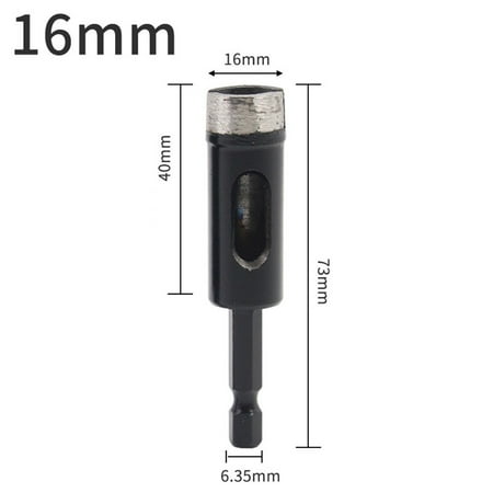 BAMILL 1PCS Hexagonal Shank Sintered Hole Opener Brazed Diamond Ceramic Tile Drill Bit
BAMILL 1PCS Hexagonal Shank Sintered Hole Opener Brazed Diamond Ceramic Tile Drill Bit