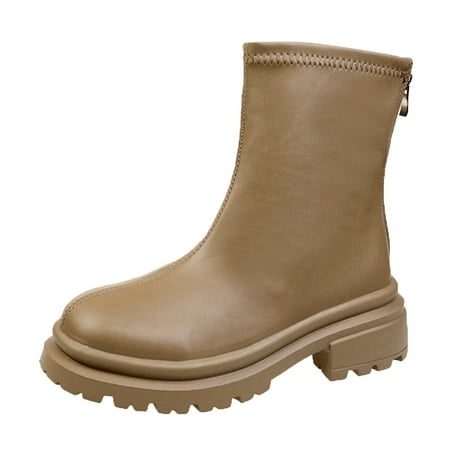 Fsqjgq Womens Boots with Heel Fashion Women Solid Color Autumn Thick Sole Square Heels Zipper Short Booties Round Toe Shoes Boots Tie Up Khaki 40
Fsqjgq Womens Boots with Heel Fashion Women Solid Color Autumn Thick Sole Square Heels Zipper Short Booties Round Toe Shoes Boots Tie Up Khaki 40