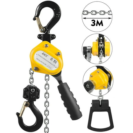 VEVOR 0.5T Mini Lever Chain Hoist Portable Ratchet Lever Chain Mini Lifting Ratchet with 10ft G80 chain
VEVOR 0.5T Mini Lever Chain Hoist Portable Ratchet Lever Chain Mini Lifting Ratchet with 10ft G80 chain