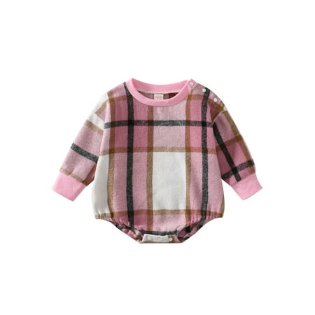 FOCUSNORM Newborn Baby Girl Boy Plaid Flannel Romper Sweatshirt Oversized Long Sleeve Crewneck Bodysuit Fall Spring Outfits
FOCUSNORM Newborn Baby Girl Boy Plaid Flannel Romper Sweatshirt Oversized Long Sleeve Crewneck Bodysuit Fall Spring Outfits