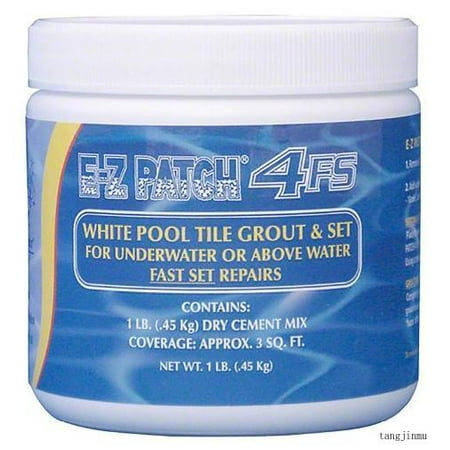 E-Z Patch 4 F.S. White Pool Tile Grout Repair (Fast Set) 1 Lb.