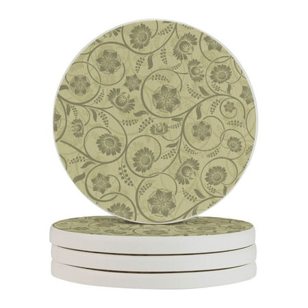 Circular Drink Coasters Set Seamless Flower Pattern Beautiful Home Decor Diatomite Heat-Resistant Diatomite Protect Table Countertop
Circular Drink Coasters Set Seamless Flower Pattern Beautiful Home Decor Diatomite Heat-Resistant Diatomite Protect Table Countertop