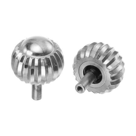 Uxcell 2Pack 9x7mm Watch Crown Parts Stainless Steel Knurled Ball Head Long Stem Watch Crown 2.5mm ID Silver Tone
Uxcell 2Pack 9x7mm Watch Crown Parts Stainless Steel Knurled Ball Head Long Stem Watch Crown 2.5mm ID Silver Tone