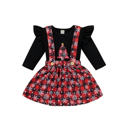 Sunisery Toddler Baby Girls 2Pcs Christmas Clothes Set Long Sleeve Tops Shirt Plaid Skirts Autumn Outfit Black 2-3 Years
Sunisery Toddler Baby Girls 2Pcs Christmas Clothes Set Long Sleeve Tops Shirt Plaid Skirts Autumn Outfit Black 2-3 Years