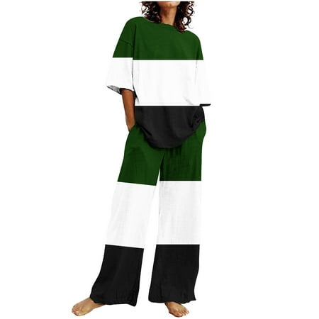Edvintorg Outfits For Women 2 Piece Sets Clearance Women Pajamas Casual Summer Printed Round Neck Short Sleeve Tops And Long Pants Suit
Edvintorg Outfits For Women 2 Piece Sets Clearance Women Pajamas Casual Summer Printed Round Neck Short Sleeve Tops And Long Pants Suit