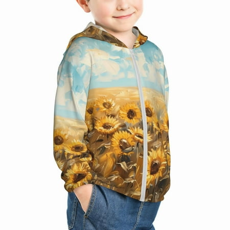 Uemuo Sunflower Field Bliss Pattern Rash Guard for Boys Girls Long Sleeve Swim Shirts UPF 50+ UV Sun Protection Hooded Fishing Shirt with Pocket for Kid-18 Months
Uemuo Sunflower Field Bliss Pattern Rash Guard for Boys Girls Long Sleeve Swim Shirts UPF 50+ UV Sun Protection Hooded Fishing Shirt with Pocket for Kid-18 Months