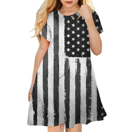 GWAABD Casual Dress for Girls Black Polyester Spandex Kids toddler Baby Girls Spring Summer Print Short Sleeve Active Fashion Daily Indoor Outdoor American Independence Day Princess Dress 160
GWAABD Casual Dress for Girls Black Polyester Spandex Kids toddler Baby Girls Spring Summer Print Short Sleeve Active Fashion Daily Indoor Outdoor American Independence Day Princess Dress 160