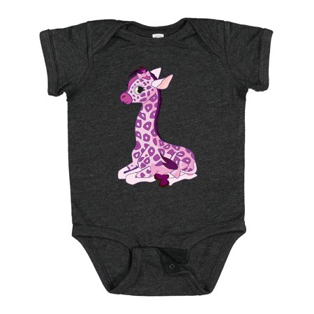 Inktastic Girl Giraffe Gift Baby Boy or Baby Girl Bodysuit