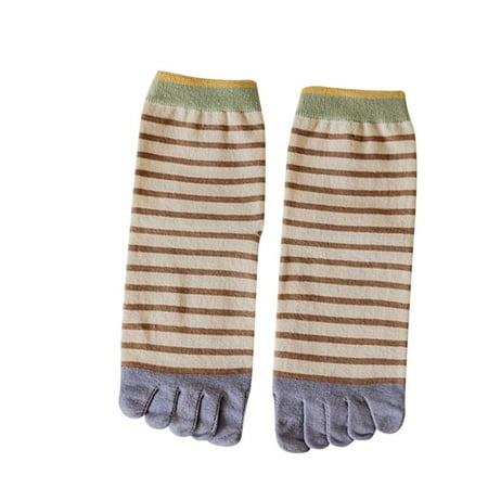 Soft Socks For Women Female Autumn And Winter Five Finger Socks Pure Cotton Toe Socks Stripes Socks
Soft Socks For Women Female Autumn And Winter Five Finger Socks Pure Cotton Toe Socks Stripes Socks