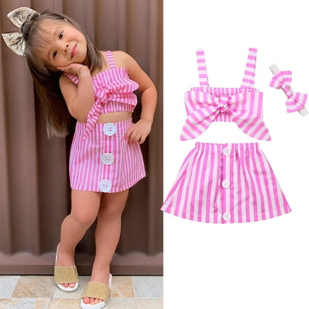 Suanret 2PCS Toddler Baby Girls Summer Crop Tops T shirt Short Skirt Outfits Summer Clothes Pink 12-18 Months
Suanret 2PCS Toddler Baby Girls Summer Crop Tops T shirt Short Skirt Outfits Summer Clothes Pink 12-18 Months