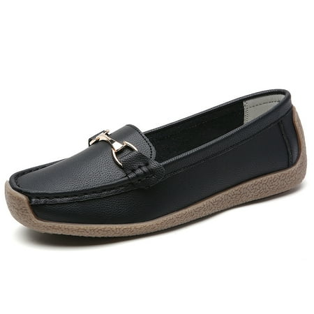 Women‘s Metal Buckle Flat Loafers Comfortable Solid Color Slip On Moccasins Casual Walking Shoes
Women‘s Metal Buckle Flat Loafers Comfortable Solid Color Slip On Moccasins Casual Walking Shoes