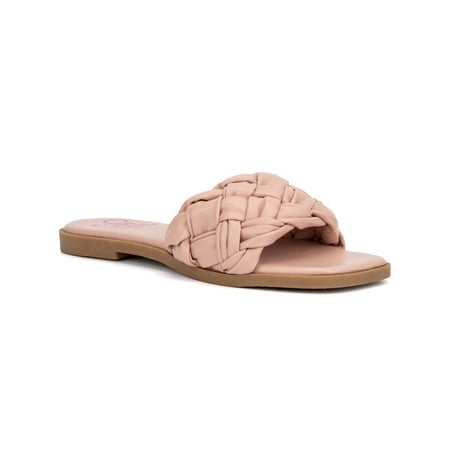 Olivia Miller Girls Sugar & Spice Woven Slides