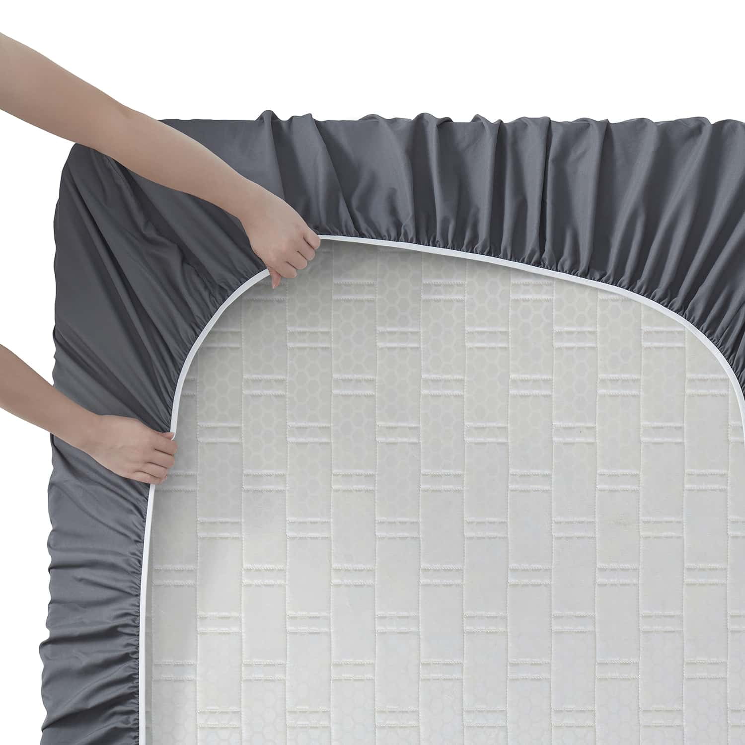Detailed view of the double-brushed microfiber texture