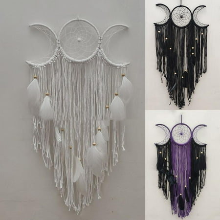Dream Catcher Handmade Multicolor - Gift of Love and Healing Triple Moon Goddess Symbol Hanging Dream Catcher DIY Dream Catcher Woven Home Decor Pendant
Dream Catcher Handmade Multicolor - Gift of Love and Healing Triple Moon Goddess Symbol Hanging Dream Catcher DIY Dream Catcher Woven Home Decor Pendant