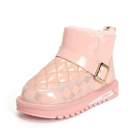 Boys Girls Thermal Snow Boots Waterproof Non-Slip Slip-On Artificial Leather Ankle Boots For Winter
Boys Girls Thermal Snow Boots Waterproof Non-Slip Slip-On Artificial Leather Ankle Boots For Winter