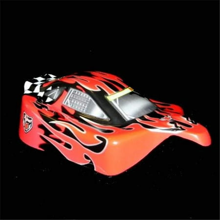 Redcat Racing 66200 0. 1 Buggy Body Red Flame - For Redcat RC Racing Vehicles