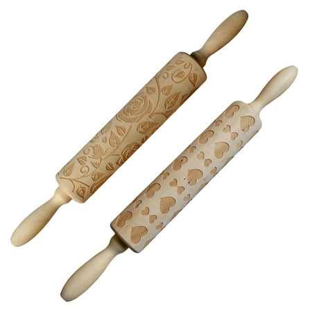 HOMEMAXS 2pcs Valentine s Day Carved Rolling Pin Fondant Dough Roller Kitchen Gadget
HOMEMAXS 2pcs Valentine s Day Carved Rolling Pin Fondant Dough Roller Kitchen Gadget