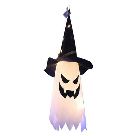 Fovolat Halloween Ghost Decorations|Light up Ghost Windsock with Witch Hat|Ghost Wind Sock Flag for Home Patio Lawn Yard Warm White or Colorful 3 Light Modes Battery Powered
Fovolat Halloween Ghost Decorations|Light up Ghost Windsock with Witch Hat|Ghost Wind Sock Flag for Home Patio Lawn Yard Warm White or Colorful 3 Light Modes Battery Powered