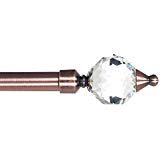Bedford Home Cone Glass Curtain Rod 3 4 Copper
