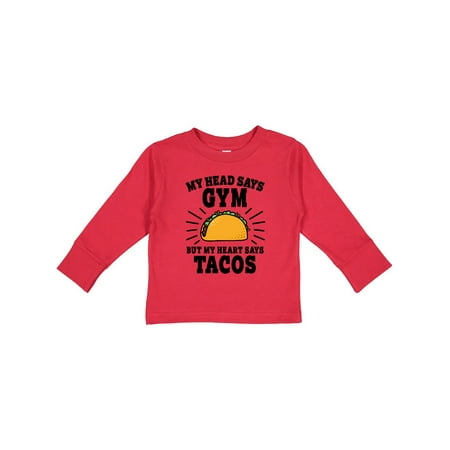 Inktastic My Head Says Gym But my Heart Says Tacos Gift Toddler Boy or Toddler Girl Long Sleeve T-Shirt
Inktastic My Head Says Gym But my Heart Says Tacos Gift Toddler Boy or Toddler Girl Long Sleeve T-Shirt