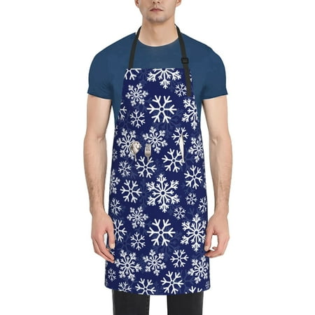 Coaee Snowflakes On Dark Blue for Waterproof Apron for Unisex Adult with Adjustable Bib Apron
Coaee Snowflakes On Dark Blue for Waterproof Apron for Unisex Adult with Adjustable Bib Apron