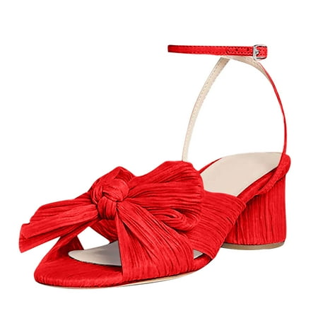 Cuhas Wide Sandals for Women SlippersWomen s Fashion Sandals Thick Heel Bow Silk Sandals Retro Buckle Shoes
Cuhas Wide Sandals for Women SlippersWomen s Fashion Sandals Thick Heel Bow Silk Sandals Retro Buckle Shoes