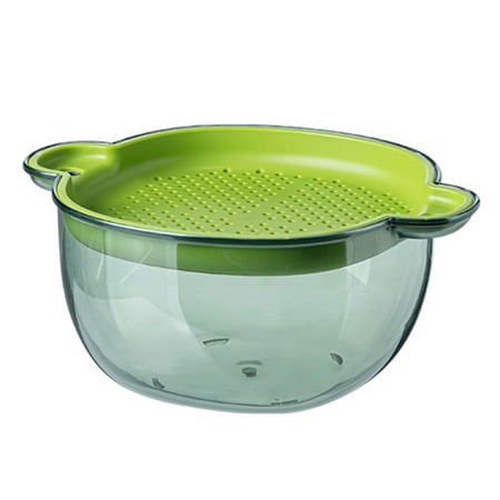 Hesroicy Drain Basket - Double Layer Transparent - Food Grade Large Capacity - with Lid - Multipurpose PET Fruit Vegetable Drain Basket - Kitchen Strainer - Kitchen Supplies
Hesroicy Drain Basket - Double Layer Transparent - Food Grade Large Capacity - with Lid - Multipurpose PET Fruit Vegetable Drain Basket - Kitchen Strainer - Kitchen Supplies