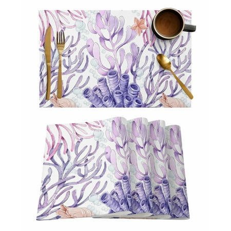6 Pcs Ocean Coral StarWatercolor Kitchen Placemat Dining Table Decor Table Mat Home Decor Coffee Tea Pad Cup
6 Pcs Ocean Coral StarWatercolor Kitchen Placemat Dining Table Decor Table Mat Home Decor Coffee Tea Pad Cup