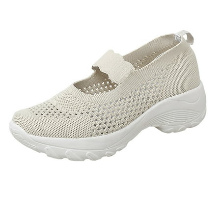 Sneakers for Women Summer Women S Hollow Out Wedge Sport Fashion Mesh Sneakers Slip On Shoes Womens Sneakers Mesh Beige 39
Sneakers for Women Summer Women S Hollow Out Wedge Sport Fashion Mesh Sneakers Slip On Shoes Womens Sneakers Mesh Beige 39