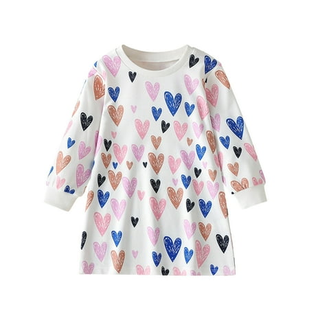 Toddler Kids Baby Girls Long Sleeve Casual Love Heart Printed Lovely Casual Princess Dress Baby Outwear
Toddler Kids Baby Girls Long Sleeve Casual Love Heart Printed Lovely Casual Princess Dress Baby Outwear