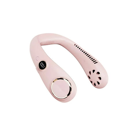 Romacci Portable Rechargeable Bladeless Neck Hanging Fan 3-gear Adjustable Wind 360° Wind Output LED Digital Display Screen Pink
Romacci Portable Rechargeable Bladeless Neck Hanging Fan 3-gear Adjustable Wind 360° Wind Output LED Digital Display Screen Pink