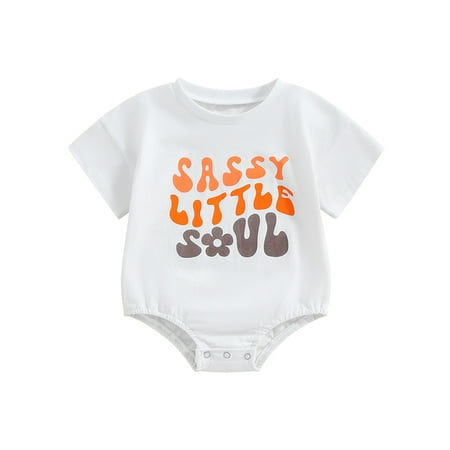 Qtinghua Infant Baby Girl Summer Clothes Short Sleeve Romper Shirt Letter Printed Bodysuit Top Bubble Outfits
Qtinghua Infant Baby Girl Summer Clothes Short Sleeve Romper Shirt Letter Printed Bodysuit Top Bubble Outfits