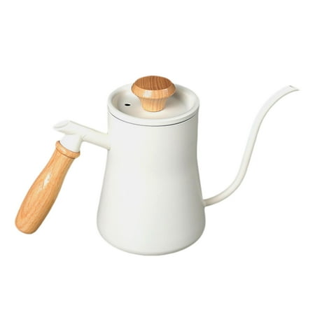 Stainless Steel Drip Kettle with Long Wooden Handle Tea Kettle Coffee Pot Coffee Kettle for Home Kitchen Stovetop Outdoor - White
Stainless Steel Drip Kettle with Long Wooden Handle Tea Kettle Coffee Pot Coffee Kettle for Home Kitchen Stovetop Outdoor - White