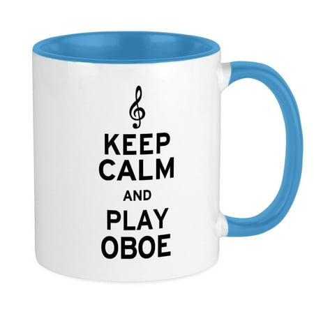 CafePress - Keep Calm Oboe Mug - Ceramic Coffee Tea Novelty Mug Cup 11 oz