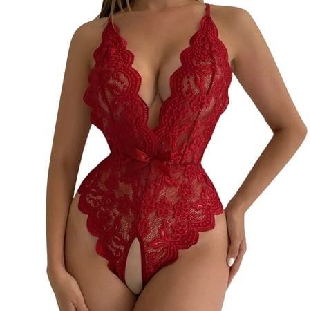 wendunide underwear women Women V Neck yBabydoll Lingerie Lace Backless Lanyard Underwear Conjoined Tight Lace Underwear Red L
wendunide underwear women Women V Neck yBabydoll Lingerie Lace Backless Lanyard Underwear Conjoined Tight Lace Underwear Red L