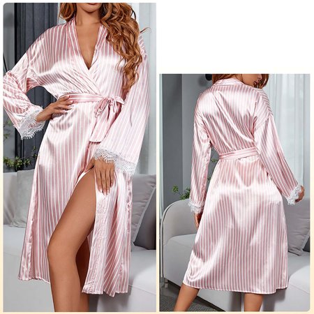 Muxika Women s Sleepwear Women s Nightgown Sexy Long Breathable Pajama Sexy Cardigan Nightgown Lace Side Bathrobe
Muxika Women s Sleepwear Women s Nightgown Sexy Long Breathable Pajama Sexy Cardigan Nightgown Lace Side Bathrobe