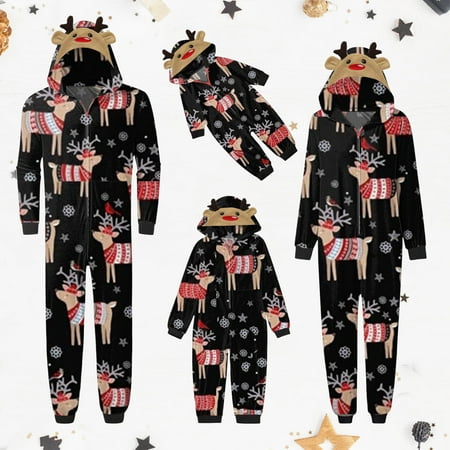 Matching Family Christmas Onesies Pajamas Sets Elk Hooded Romper Pjs Cute Family Loungewear 3D Xmas Printed Jumpsuit Outfits
Matching Family Christmas Onesies Pajamas Sets Elk Hooded Romper Pjs Cute Family Loungewear 3D Xmas Printed Jumpsuit Outfits