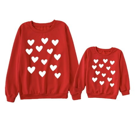 ZIYIXIN Family Matching Valentines Day Pajamas T-Shirt Men Women Kids Heart Print Crewneck Long Sleeve Pullover Couple Tops for Birthday Gift
ZIYIXIN Family Matching Valentines Day Pajamas T-Shirt Men Women Kids Heart Print Crewneck Long Sleeve Pullover Couple Tops for Birthday Gift