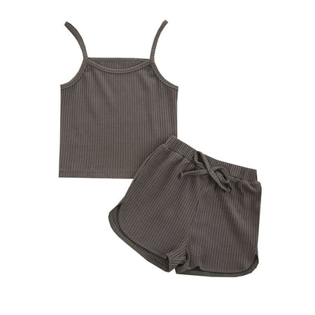 Toddler Kids Baby Girl Solid Sleeveles Ribbed Casual Sports Running Dancewear Tops Shorts Set Clothes Size 12 Months-5 Years
Toddler Kids Baby Girl Solid Sleeveles Ribbed Casual Sports Running Dancewear Tops Shorts Set Clothes Size 12 Months-5 Years