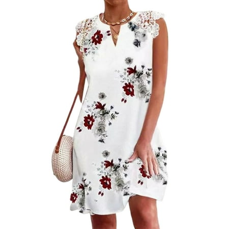 Wrcnote Sleepdress for Womens Sleeveless Nightwear Dress Floral Print Casual Loose Nightgowns V Neck Loungewear Pajama Dress
Wrcnote Sleepdress for Womens Sleeveless Nightwear Dress Floral Print Casual Loose Nightgowns V Neck Loungewear Pajama Dress