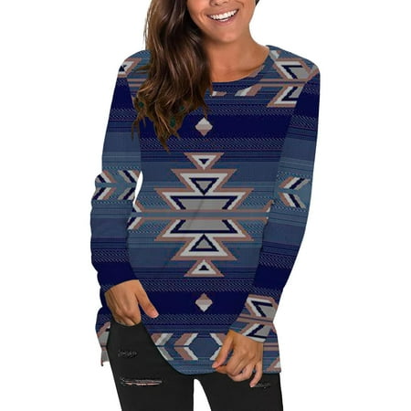 COBKK Womens Shirts Loose Fit Long Sleeve Round-Neck Blouses & Shirts Fashion Women s Round-Neck Long Sleeve Print Casual T-shirt Blouse Going Out Tops Blue L Scrub Casual Workout Dressy
COBKK Womens Shirts Loose Fit Long Sleeve Round-Neck Blouses & Shirts Fashion Women s Round-Neck Long Sleeve Print Casual T-shirt Blouse Going Out Tops Blue L Scrub Casual Workout Dressy