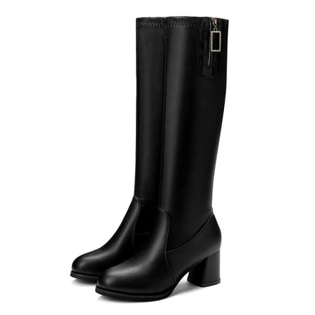 QISIWOLE Women s Knee-High Boot Ladies Classic Square Heel Leather Long Boots Shoes Flash picks
QISIWOLE Women s Knee-High Boot Ladies Classic Square Heel Leather Long Boots Shoes Flash picks